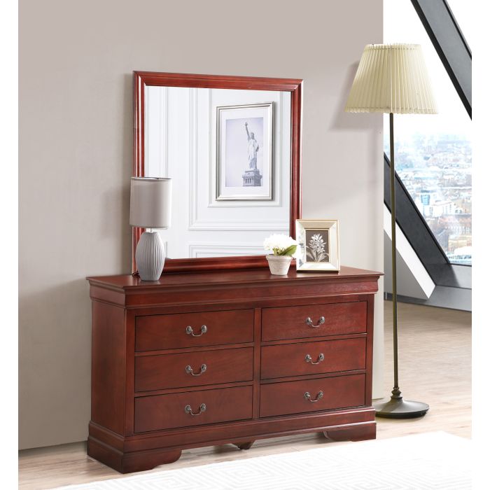 Louisphillipe Dresser Mirror, Cherry
