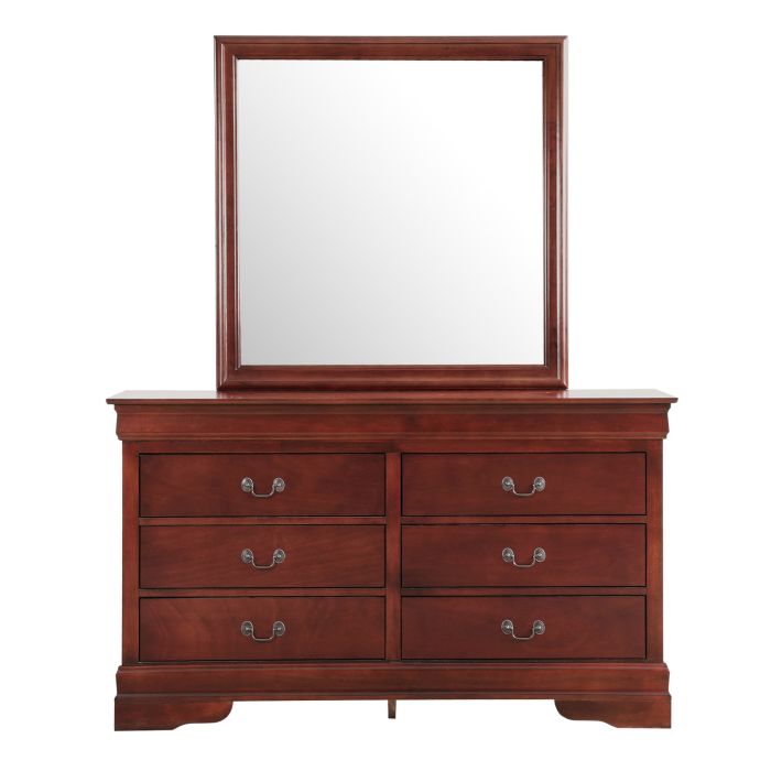 Louisphillipe Dresser Mirror, Cherry