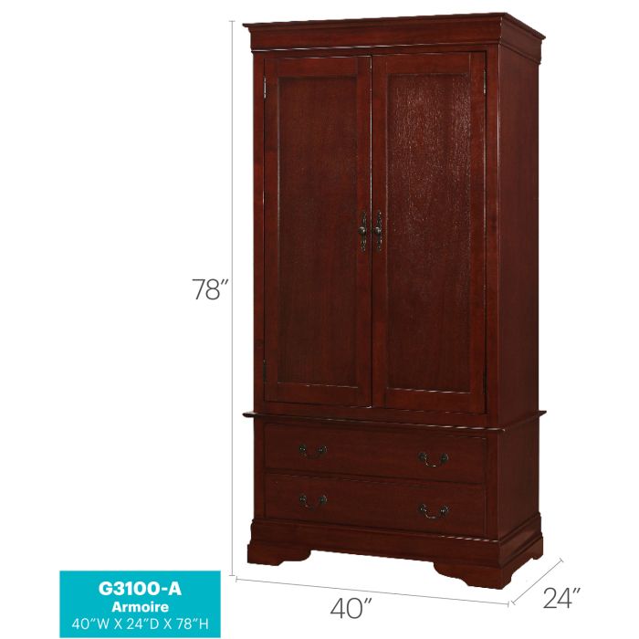 Louis Phillipe Armoire, Cherry