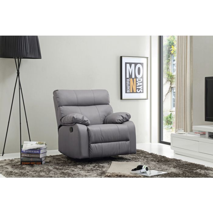 Manny Rocker Recliner, Gray