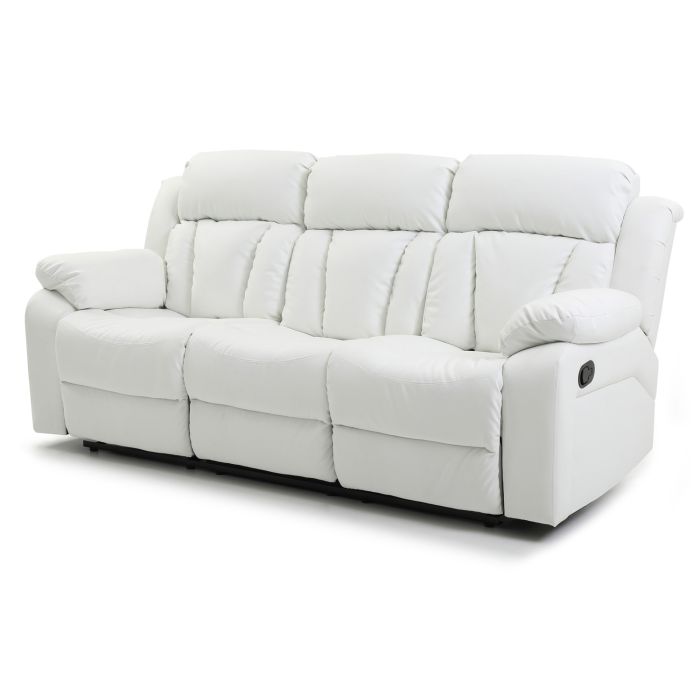 Daria Reclining Sofa, White