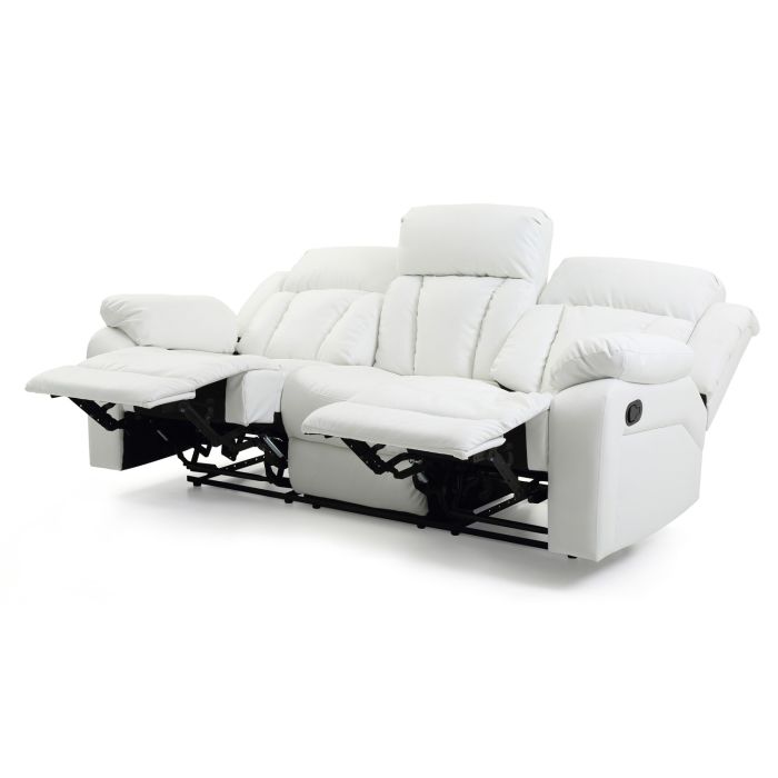 Daria Reclining Sofa, White
