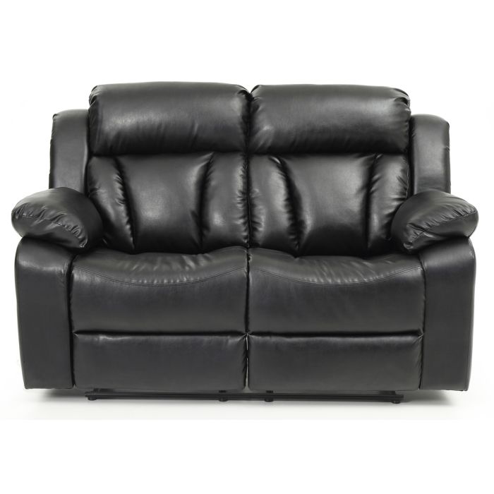 Daria Reclining Loveseat, Black