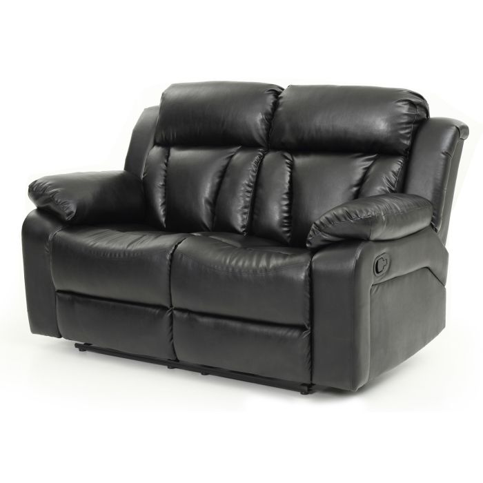 Daria Reclining Loveseat, Black