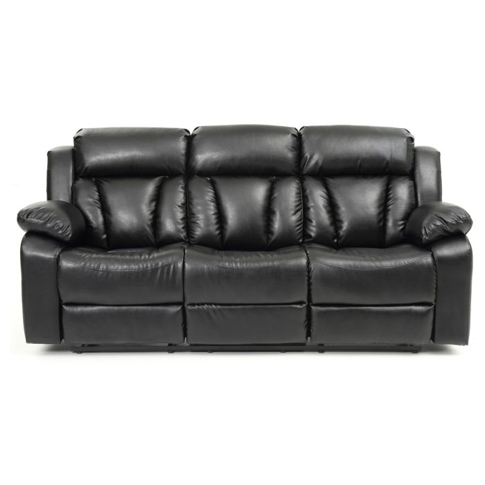 Daria Reclining Sofa, Black