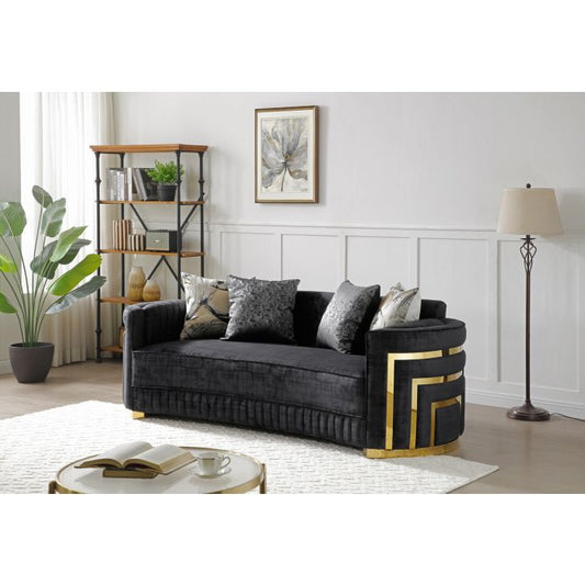 Soledad G00523A-S Sofa , Black