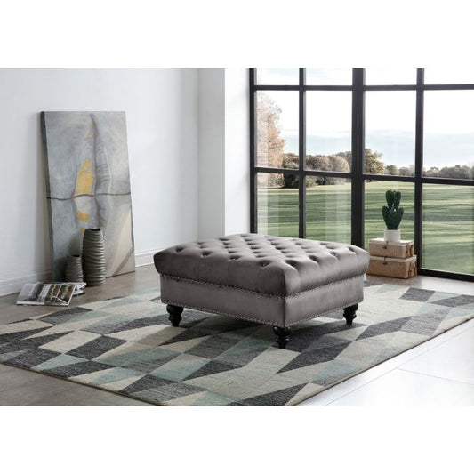 Nola Ottoman, Dark Gray