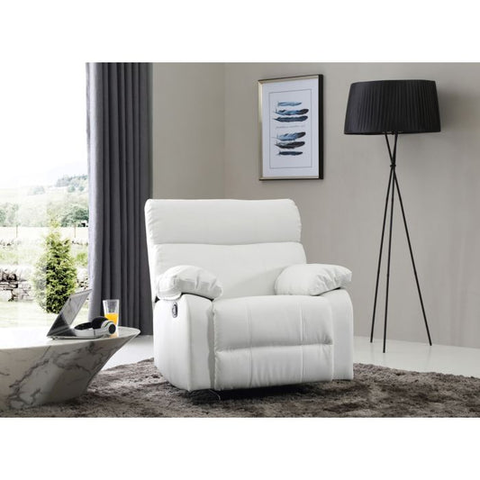 Manny Rocker Recliner, White