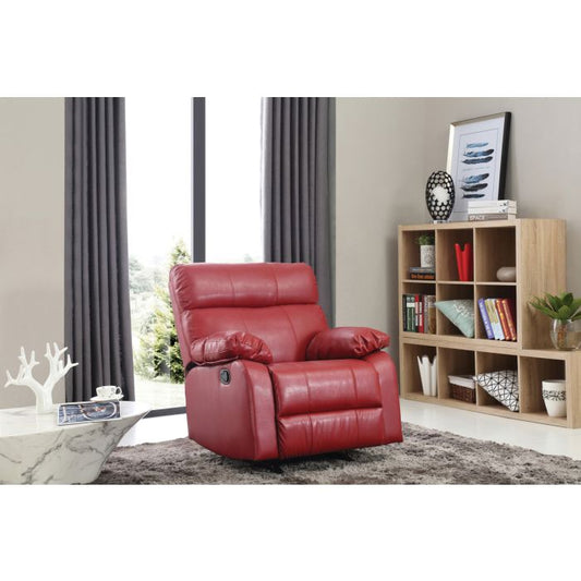 Manny Rocker Recliner, Red
