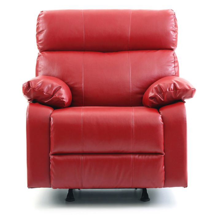 Manny Rocker Recliner, Red